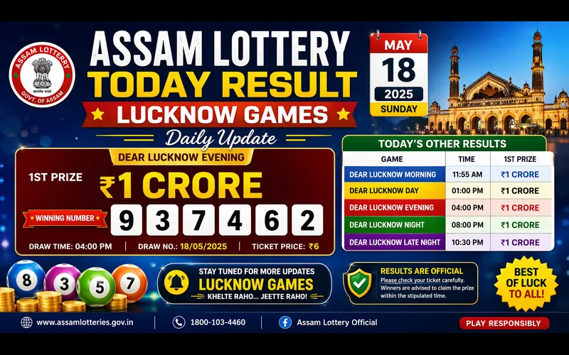 assam lottery today result at Lucknow Games body image